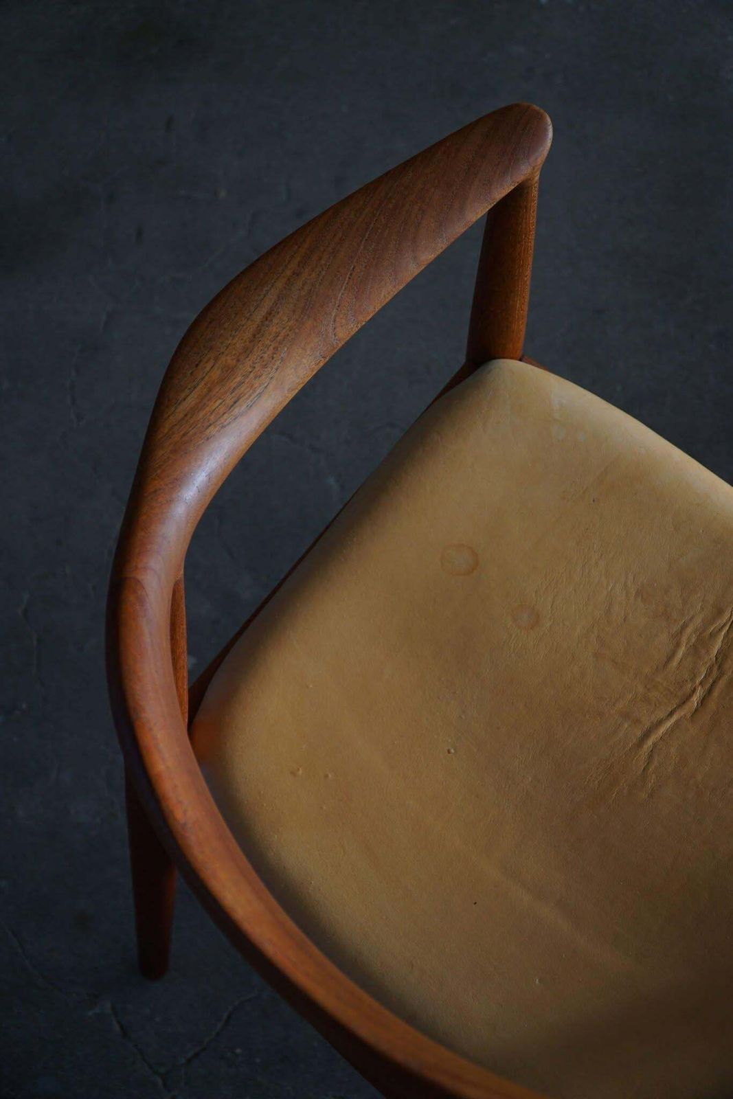Hans J. Wegner, Armchair In Teak & Leather, "The Chair" Model Jh501, 1950s photo Furniture