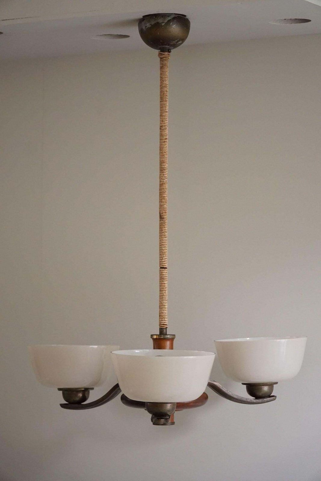 Paavo Tynell For Taito Oy, A Model '1255/3' Art Deco Chandelier, Finland, 1930's photo for sale