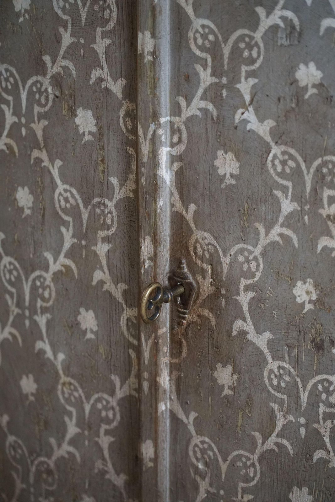 photo buy 19th Century Antique Painted Pine Cabinet, Italian Cabinetmaker, Made In Tuscany
