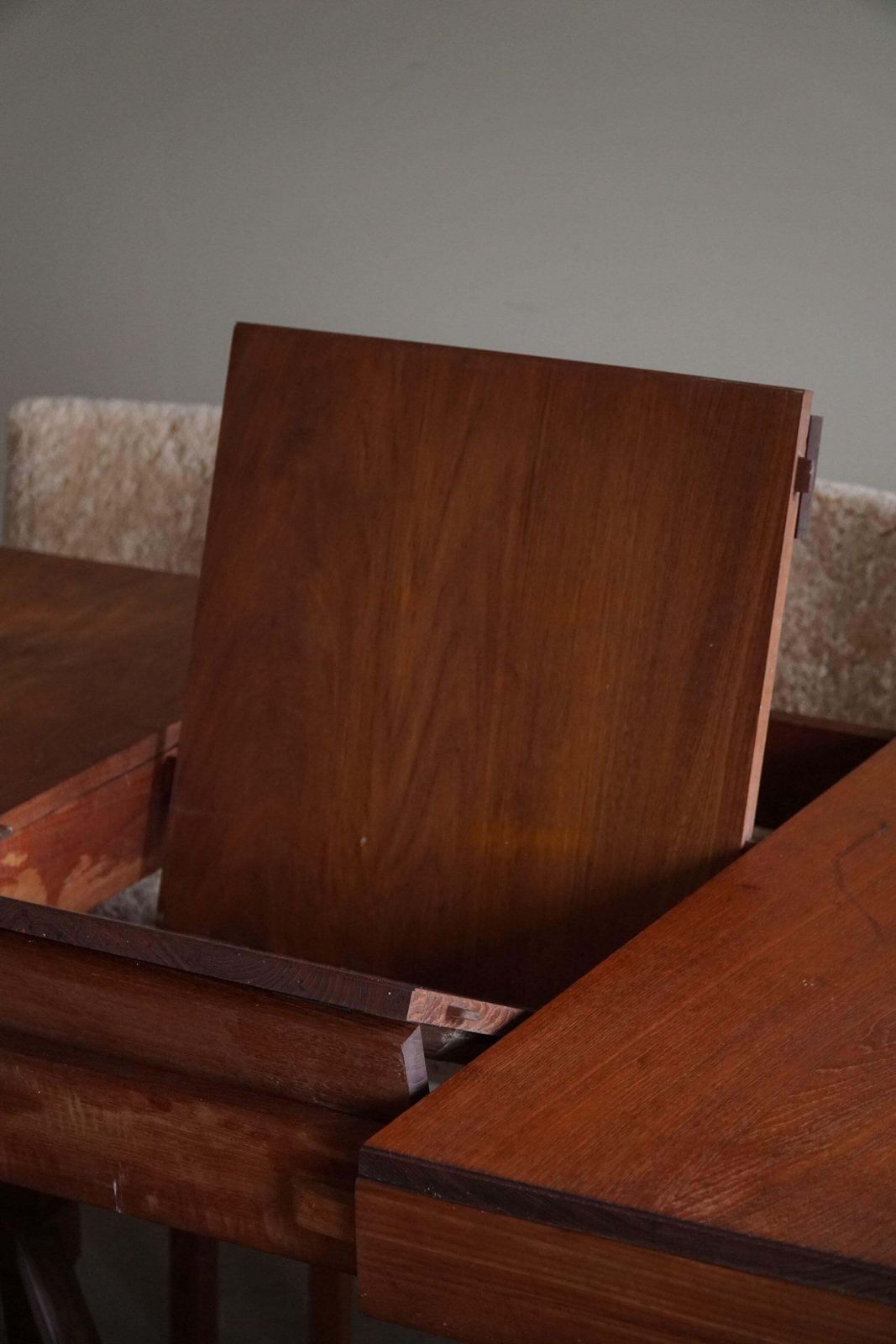 Art Deco Dining Table In Teak, With Butterfly Leaf, Danish Cabinetmaker, 1940s photo buy