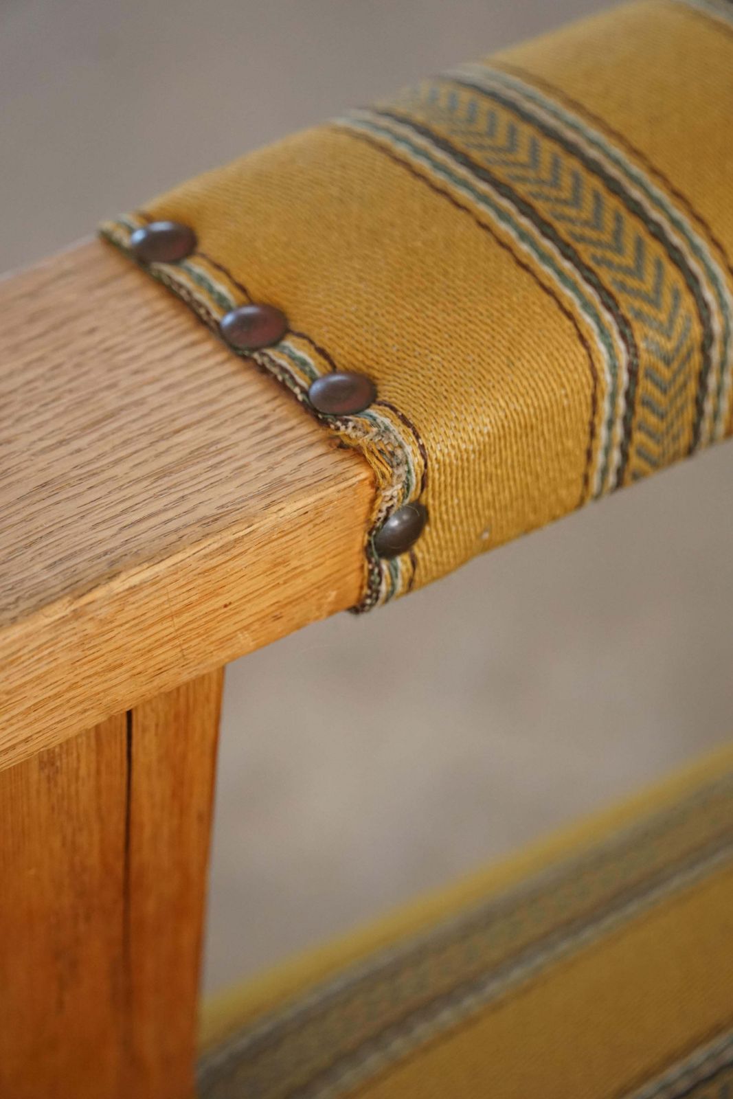 photo buy Pair Of Art Deco Armchairs In Oak & Fabric, Danish Cabinetmaker, 1940s