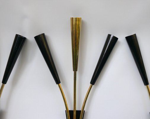 4548.35 Large Wall Lights In The Style Of Stilnovo, 1950s, Set Of 3 photo