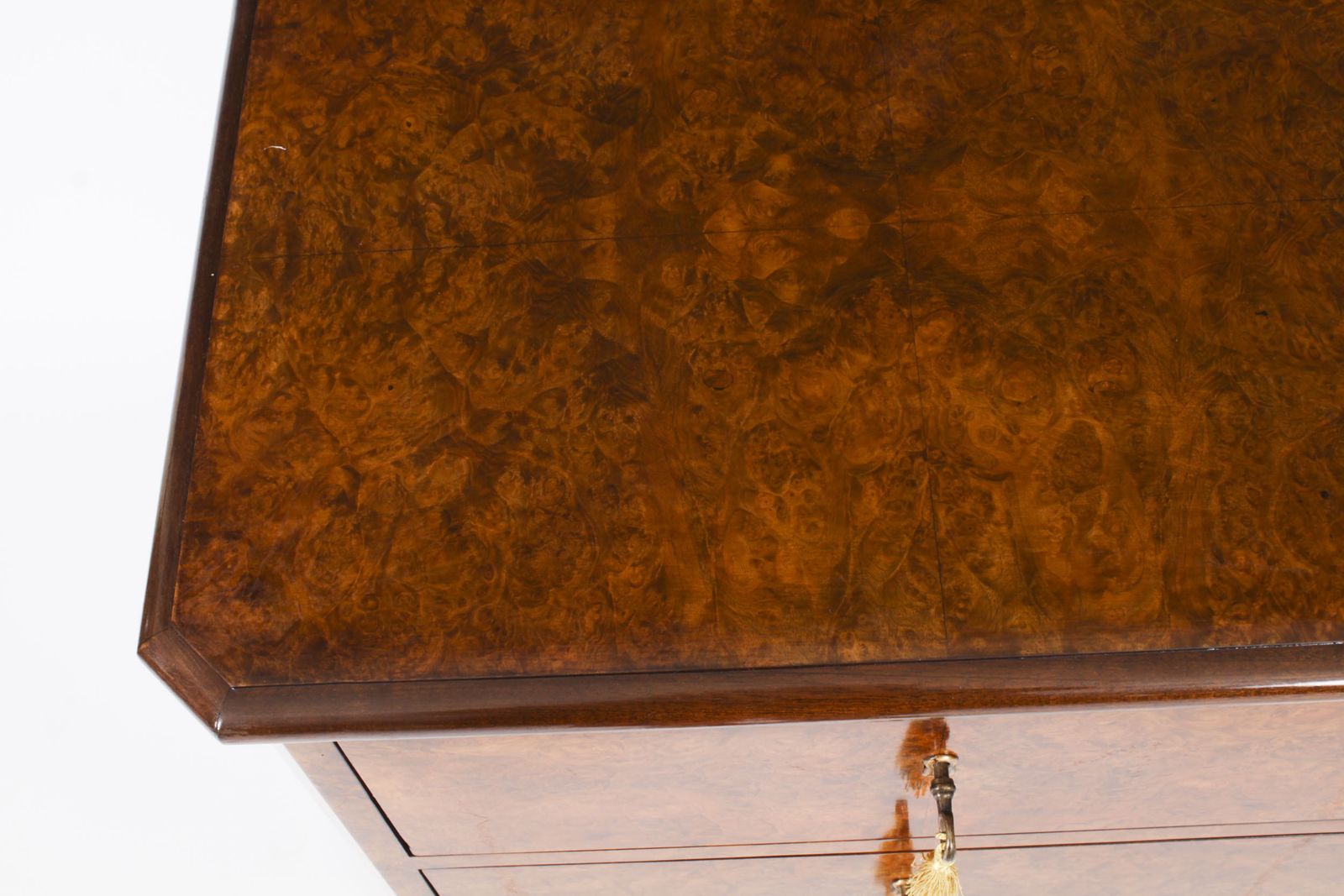 Bespoke Pair Of Burr Walnut Bedside Chests Cabinets  Made To Order photo 3250.0
