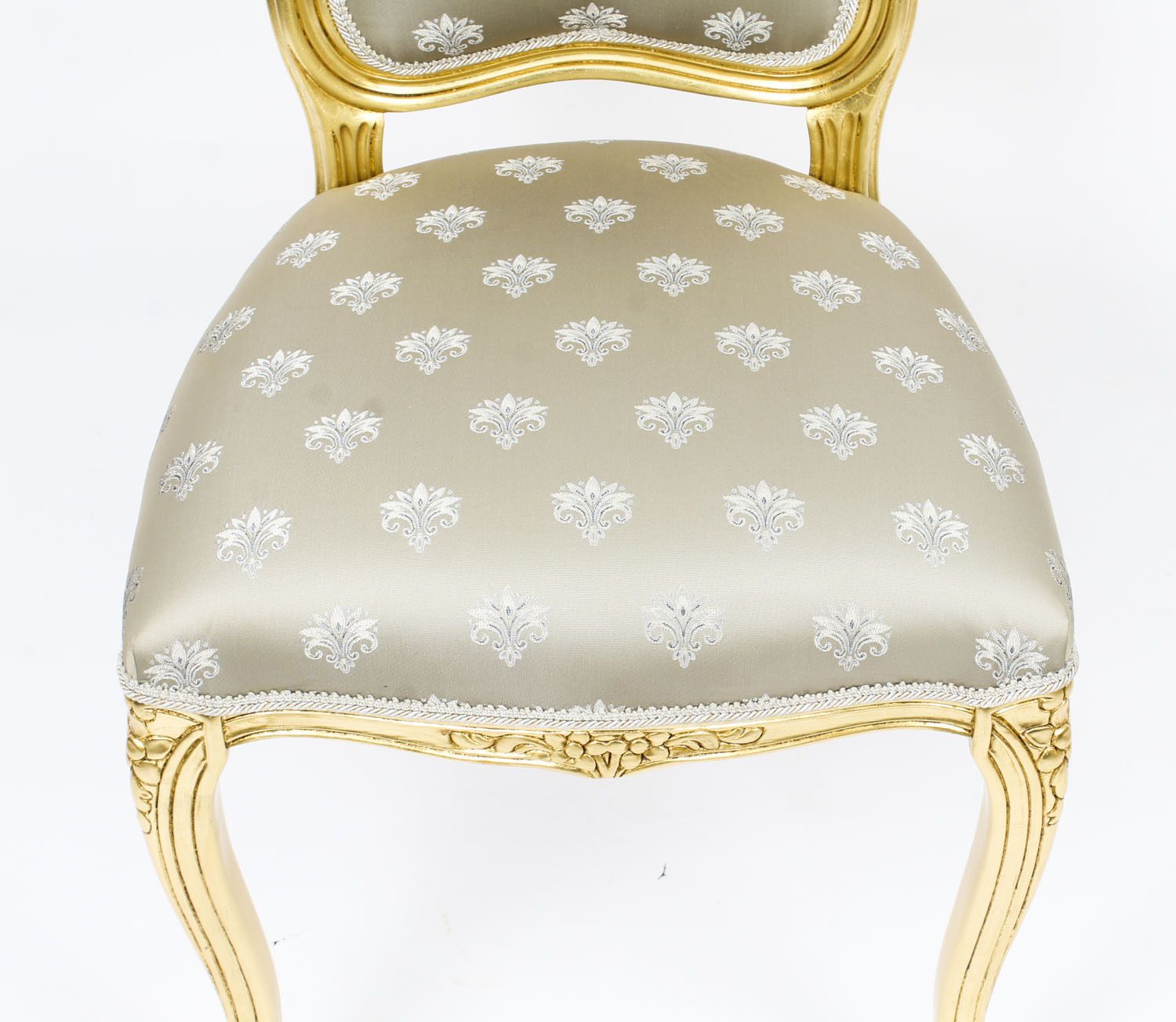 Bespoke Set Of Giltwood Dining Chairs In The Louis XVI Style Available To Order photo 750.0