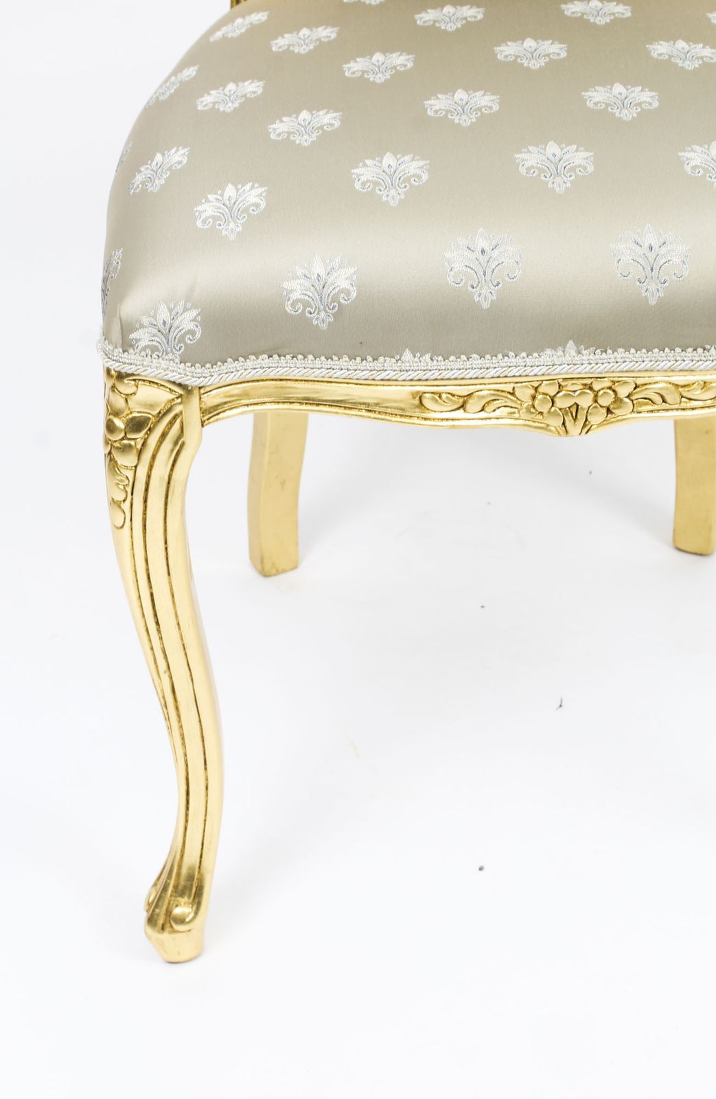 Bespoke Set Of Giltwood Dining Chairs In The Louis XVI Style Available To Order photo vinterior