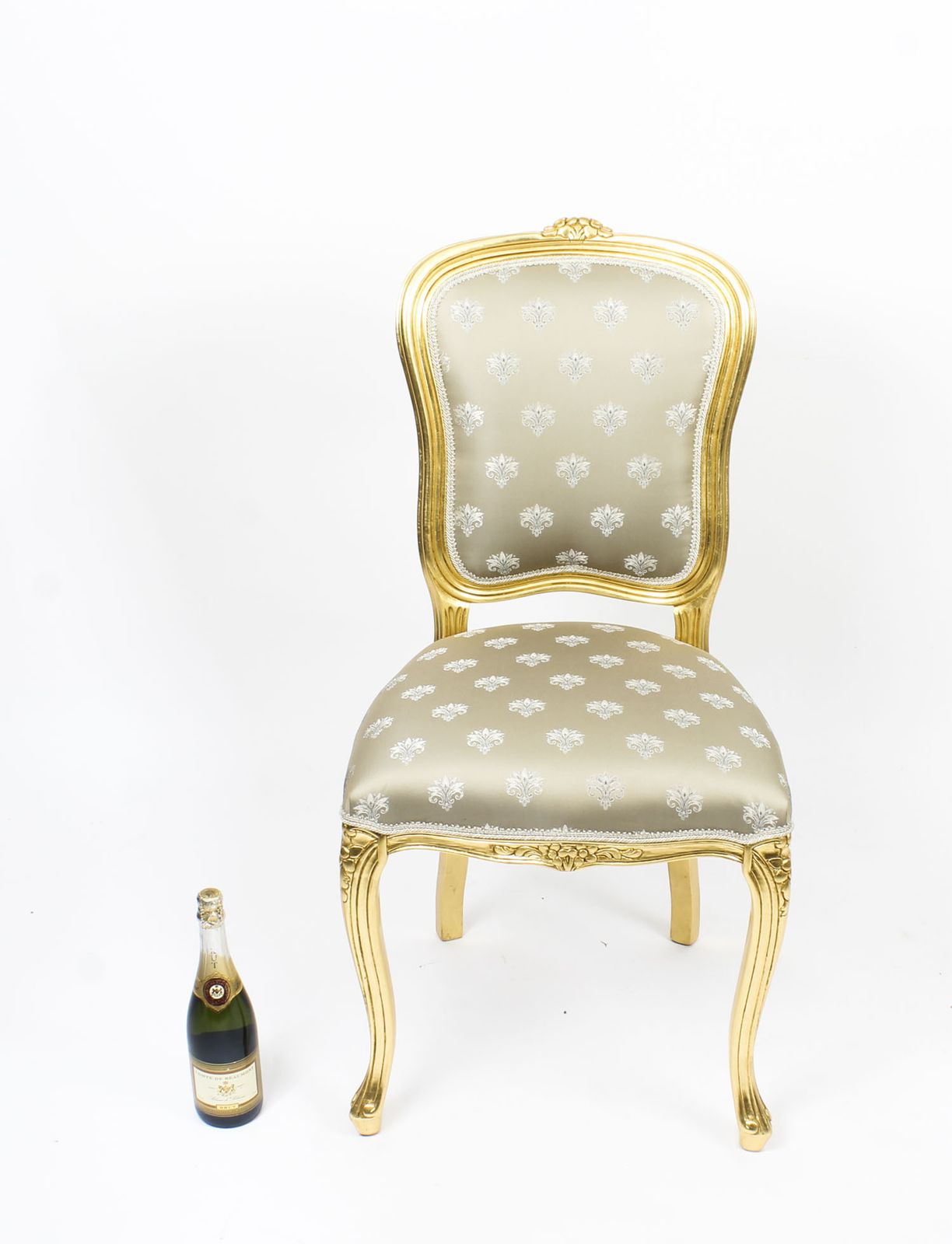750.0 Bespoke Set Of Giltwood Dining Chairs In The Louis XVI Style Available To Order photo