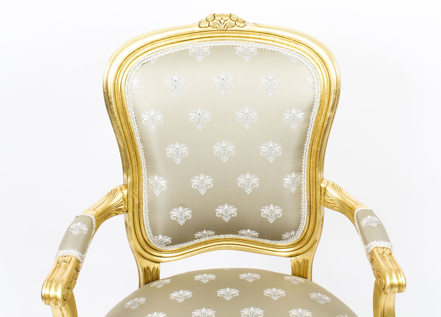 photo buy Bespoke Set Of Giltwood Dining Chairs In The Louis XVI Style Available To Order