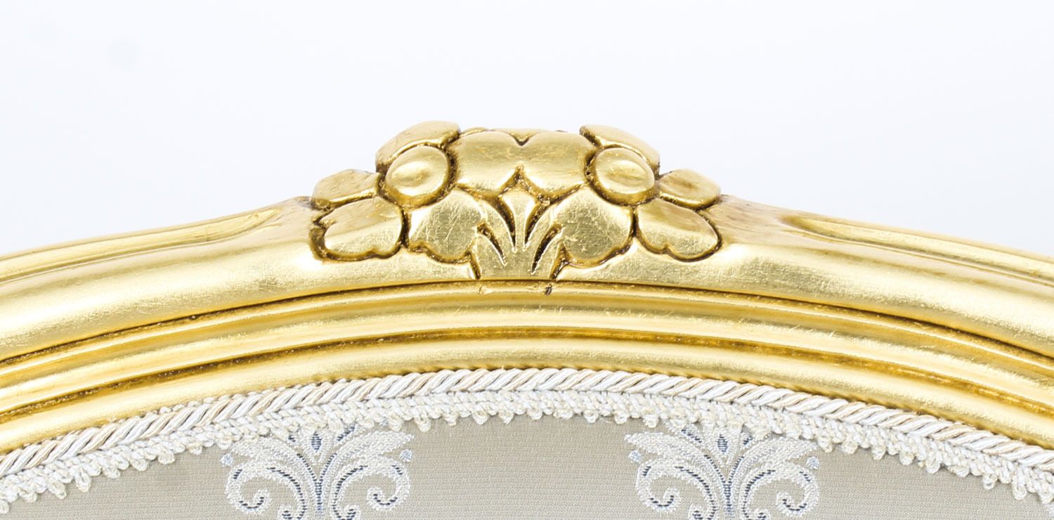 photo vintage Bespoke Set Of Giltwood Dining Chairs In The Louis XVI Style Available To Order