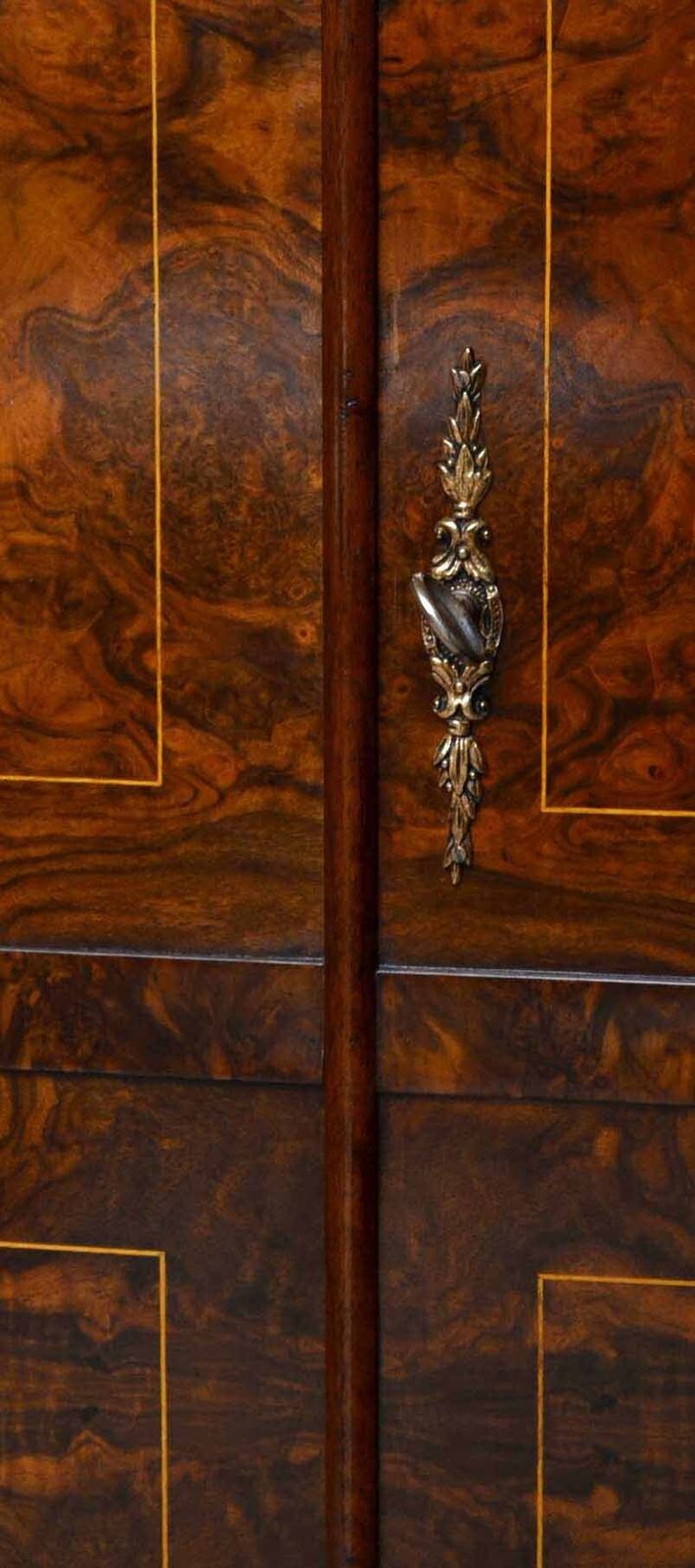 Bespoke Inlaid Burr Walnut Tv Plasma Hi Fi Stereo Cabinet photo vinterior