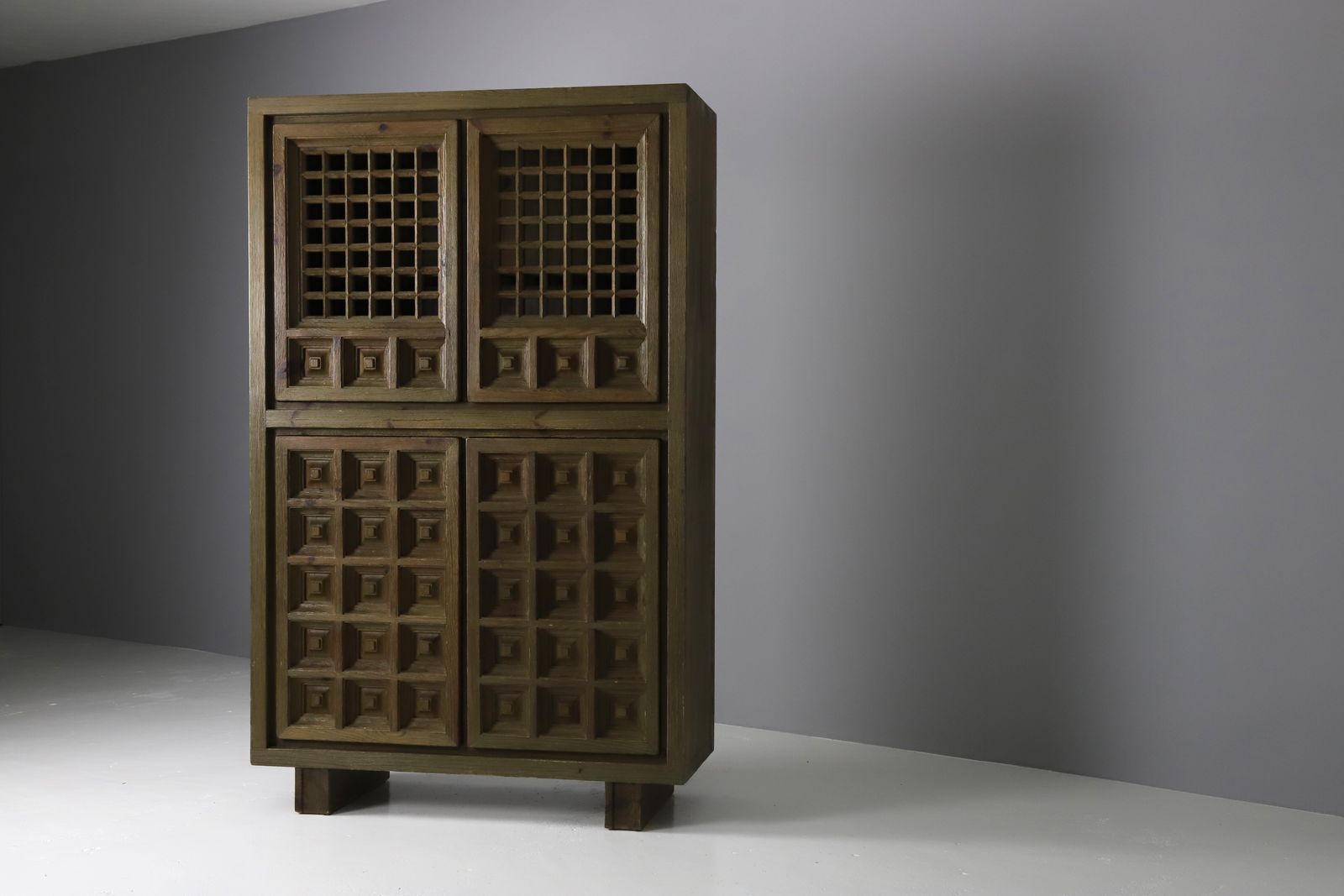 Biosca Brutalist Highboard, 1960s photo furniture