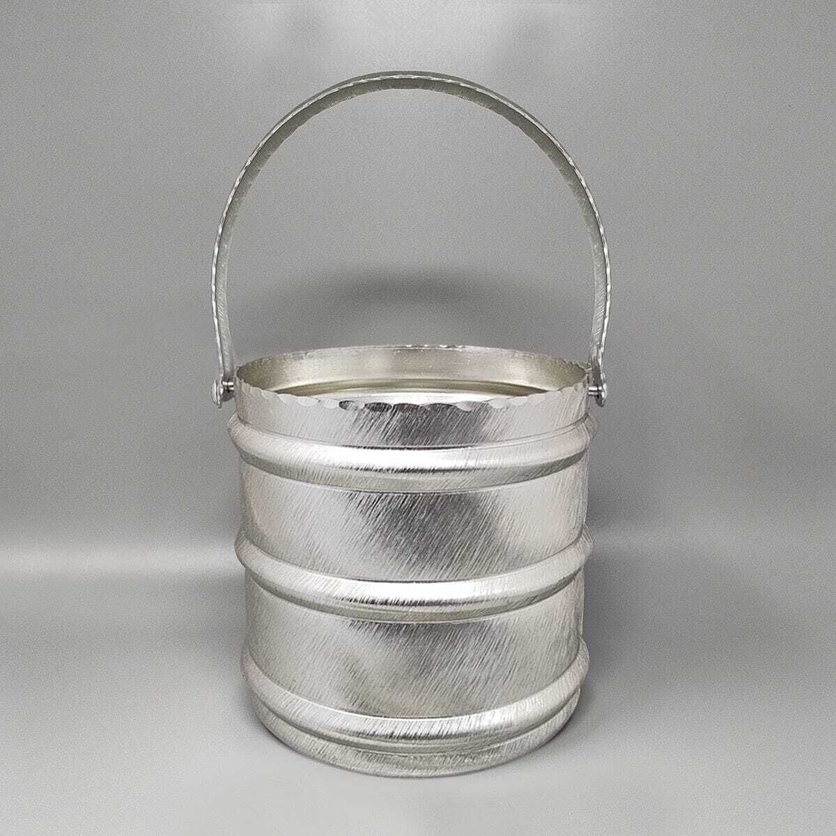 1960s Elegant Champagne Ice Bucket By Arir In Aluminium. Made In Italy photo for sale