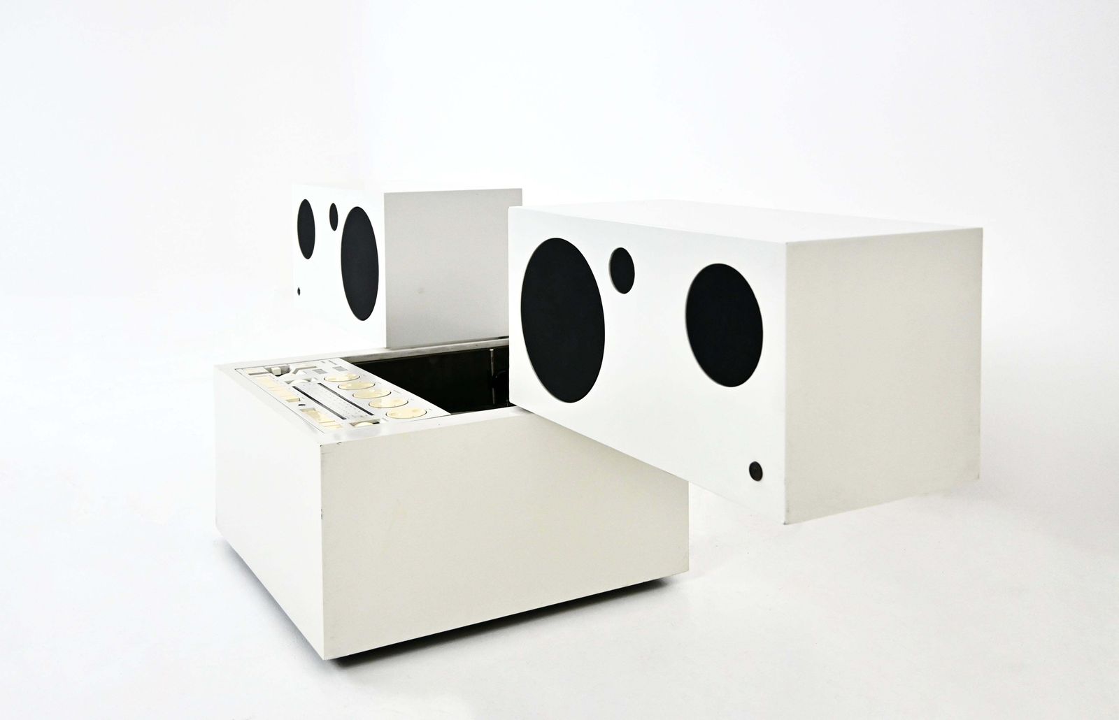 Stereophonic Totem Rr130 Radio By Mario Bellini For Brionvega, 1970s photo vintage