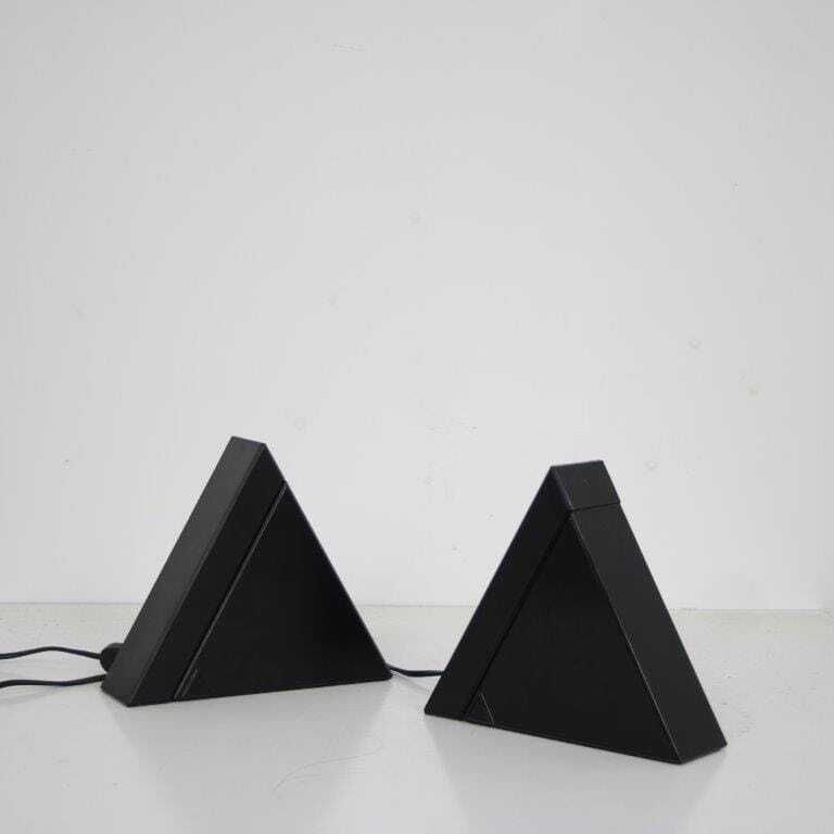 1980s Pair Of Delta Table Lamps By Mario Bertorella For Jm Rdm Italy photo for sale