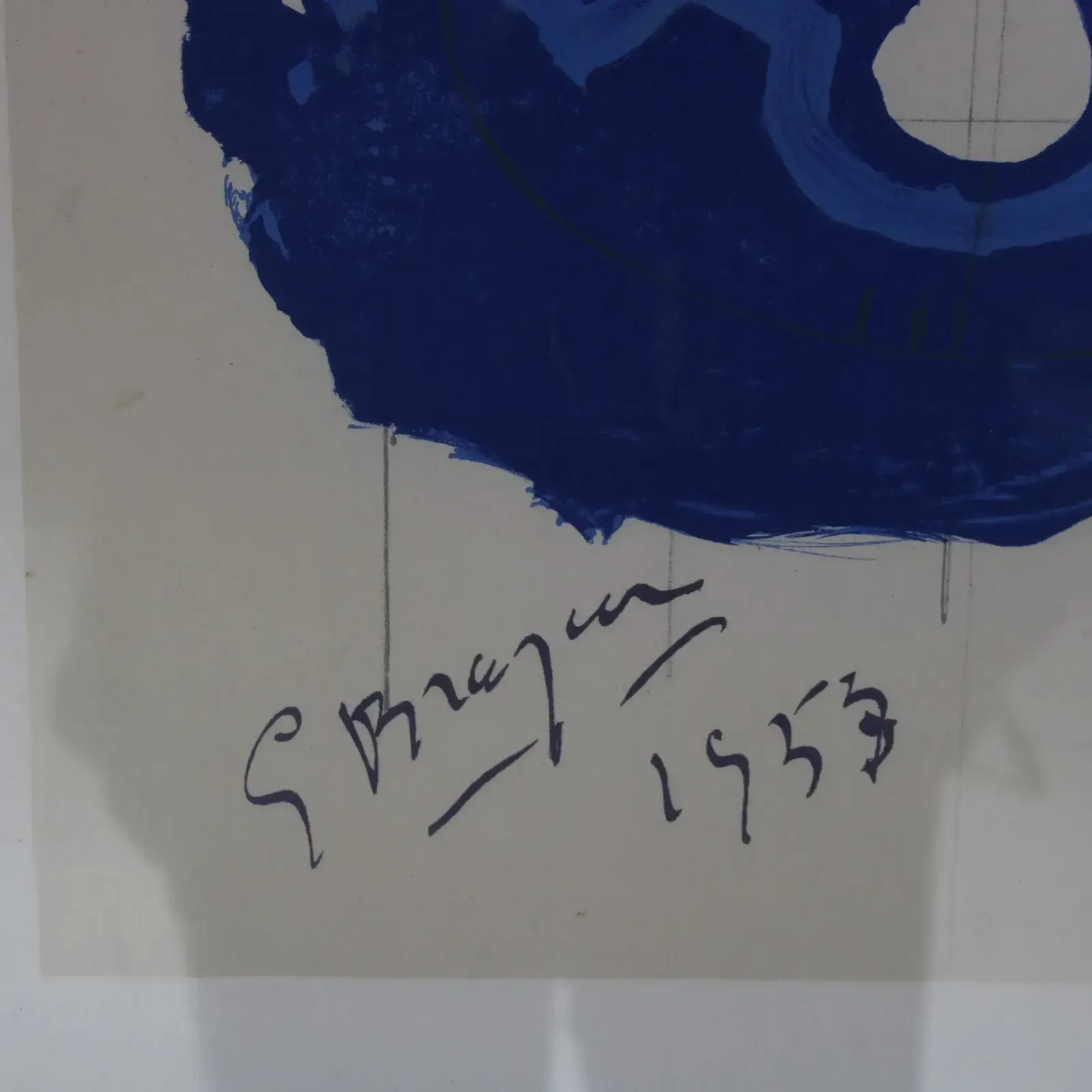 1965 George Braque Lithograph By Mourlot, France photo furniture