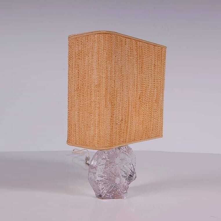 1970s Glass Table Lamp By Daum, France