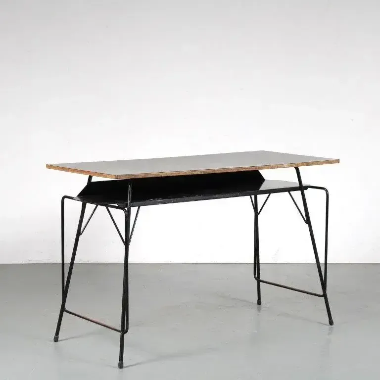 1950s Willy Van Der Meeren Teacher’s Desk For Tubax, Belgium