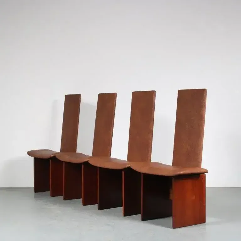 Kazuki” Dining Chairs By Kazuhide Takahama For Gavina, Italy 1980 photo for sale