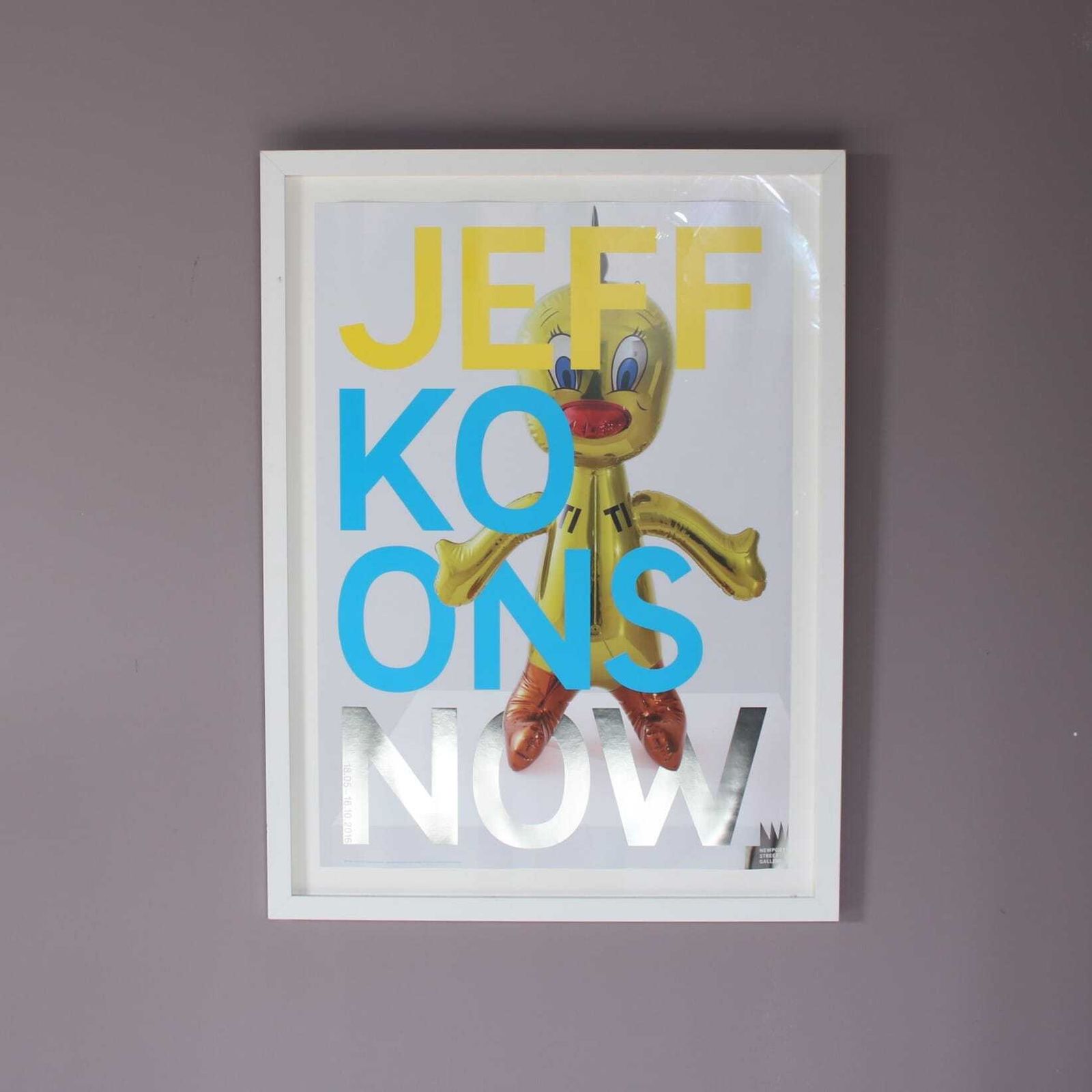 2016 Jeff Koons Exhibition Lithographed Poster, Uk photo furniture