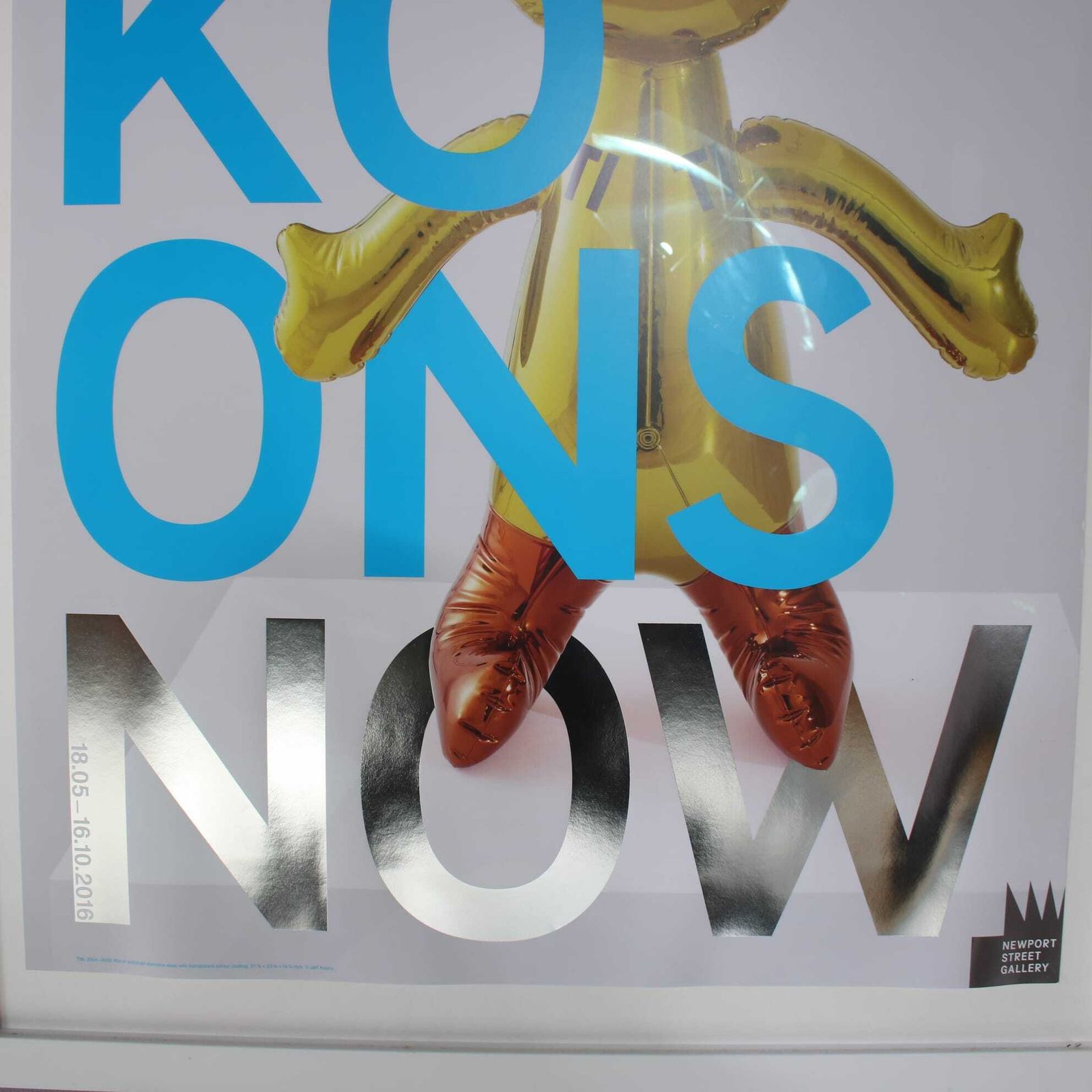 2016 Jeff Koons Exhibition Lithographed Poster, Uk photo Art