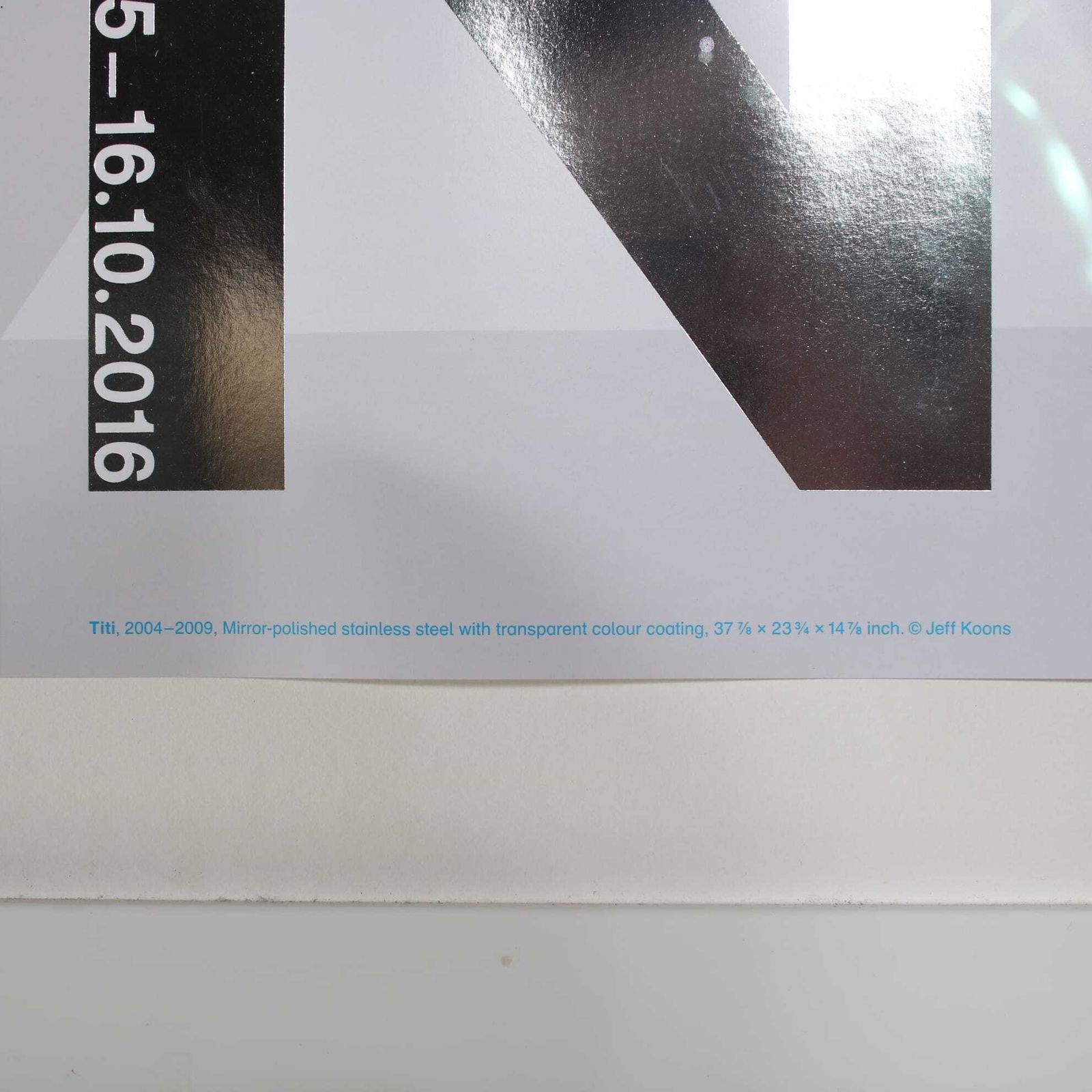 2016 Jeff Koons Exhibition Lithographed Poster, Uk photo vinterior