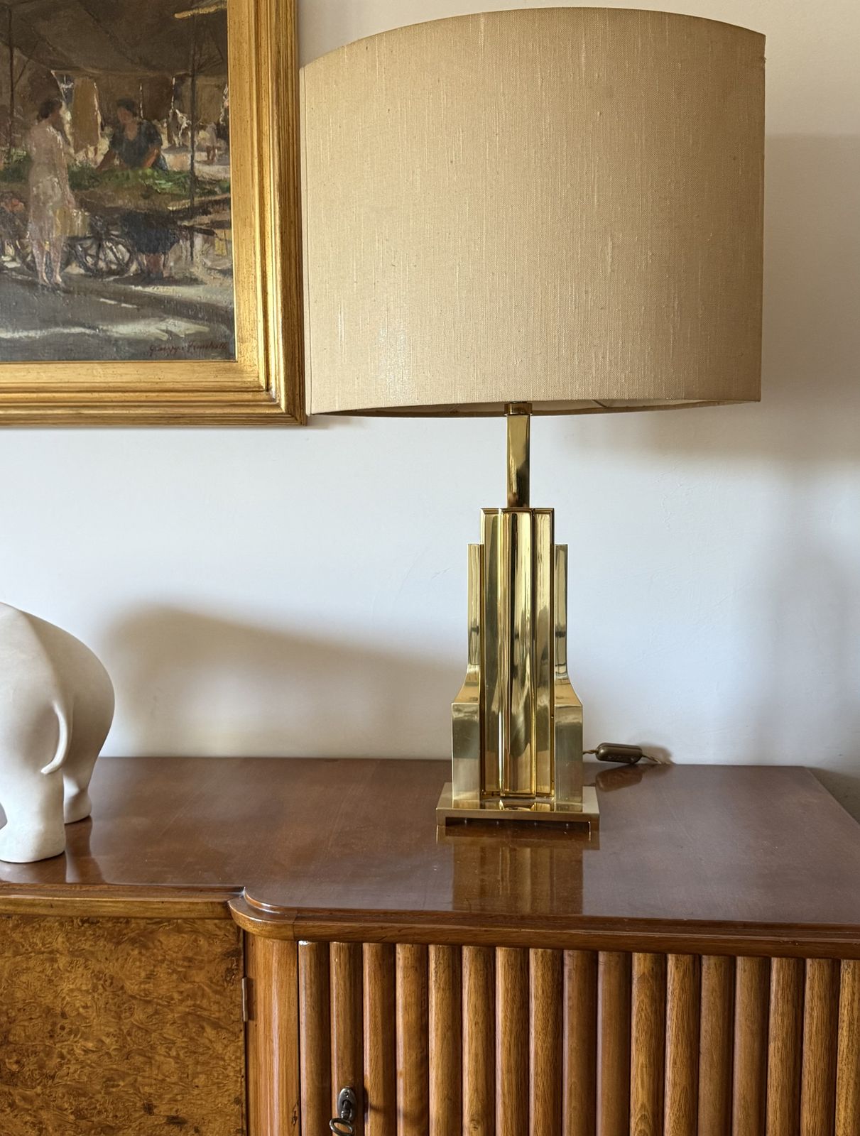 photo vintage Luciano Frigerio, Hollywood Regency Mod. Tartaro Table Lamp Base, Italy 1970