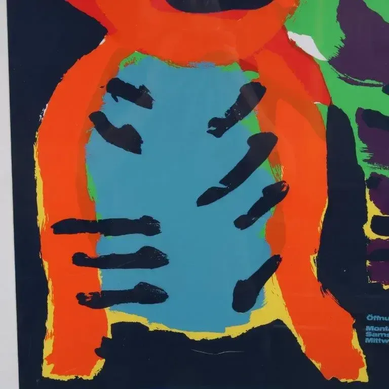 Karel Appel Silk Screen For The Rheinisches Landesmuseum Bonn, Germany, 1979 photo Art