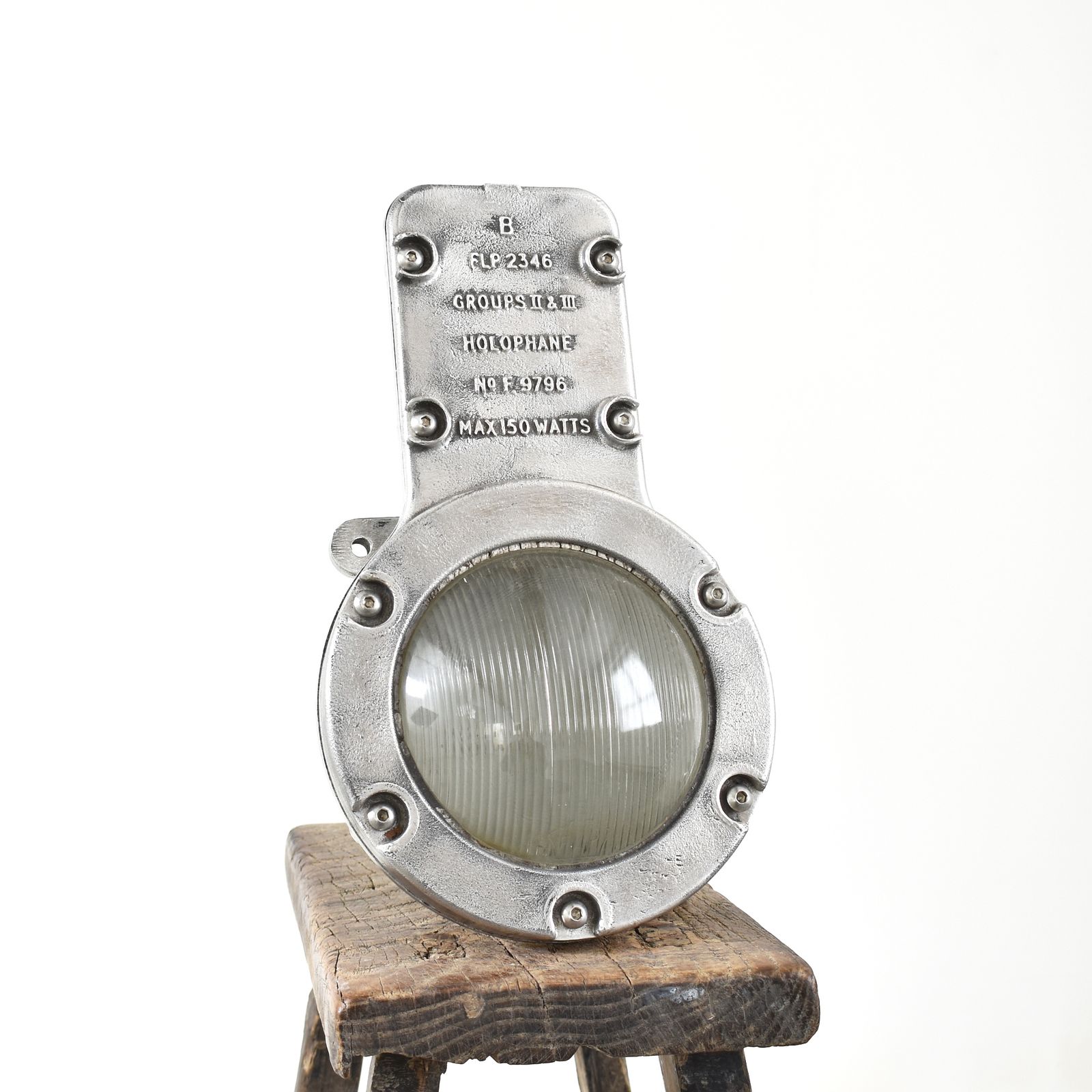 Original Polished Holophane Bulkhead Light