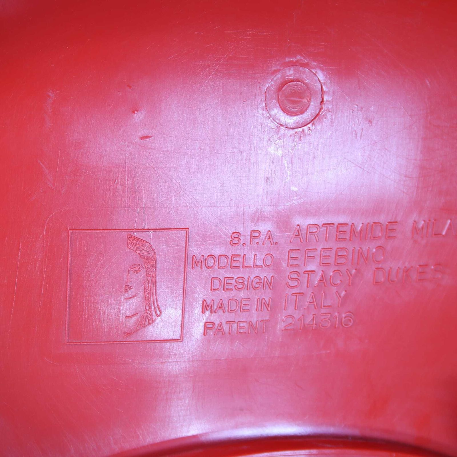 1970s “Efebino” Children Chair By Stacy Dukes For Artemide, Italy photo 293.0