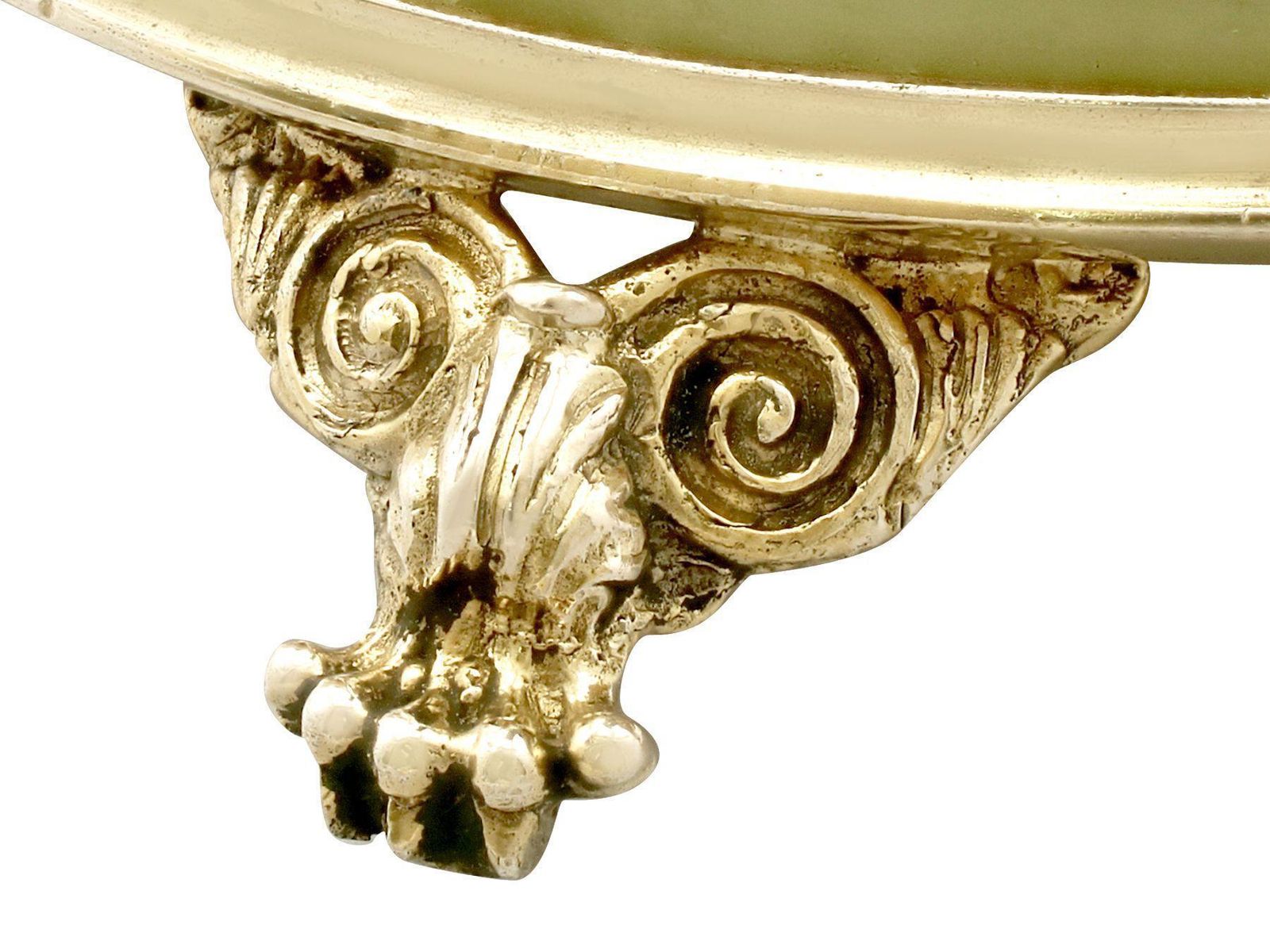 photo vinterior Antique Italian Silver Gilt And Marble Candlesticks