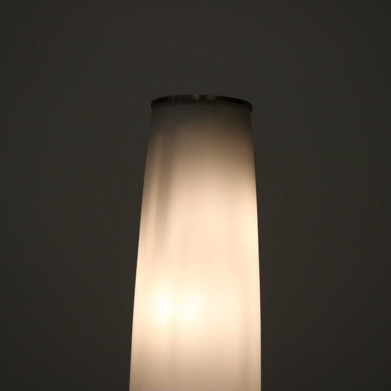 2000s Floor Lamp With Milk Glass Shade From The Netherlands photo for sale
