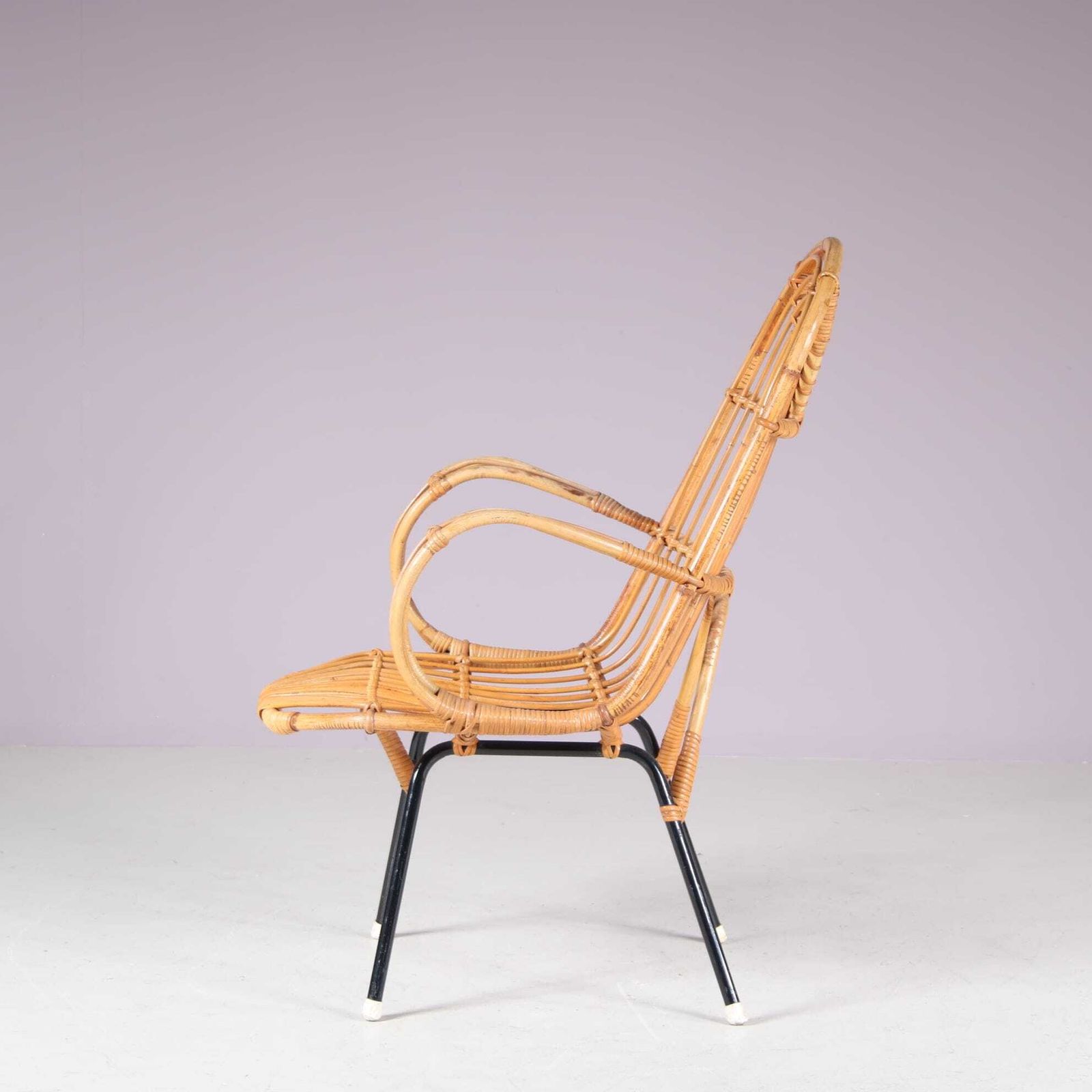 1950s Rattan Chair By Gebroeders Jonkers, Netherlands photo 142.0