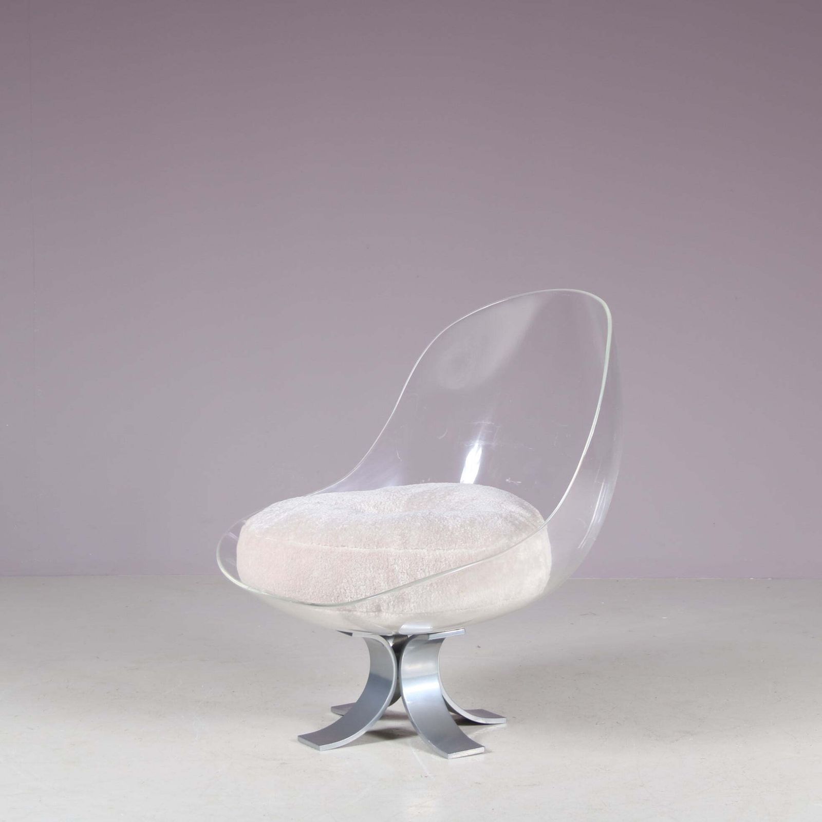 Plexiglass Lounge Chair By Michel Pigneres, France 1970 photo vinterior
