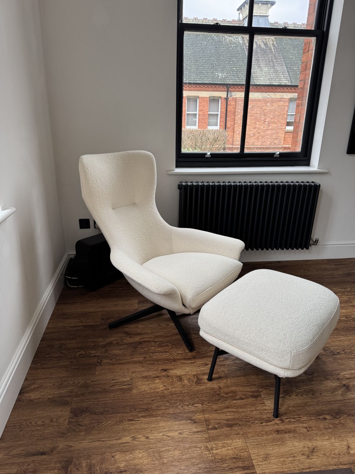 Kingsliving Boucle Chair & Foot Stall Rrp£3385 photo furniture