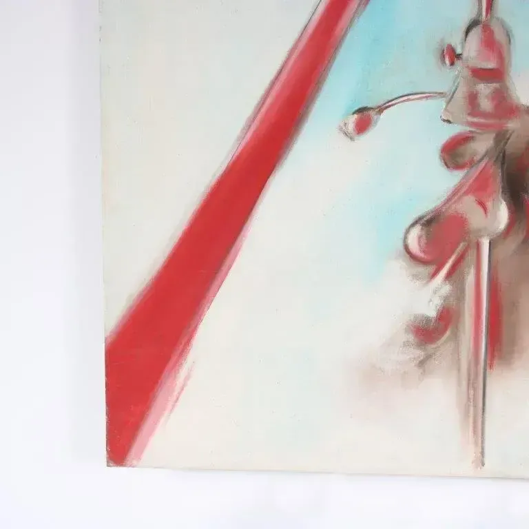 1968 Large Painting “Lasers Give Pictures” By Jan Withofs, Belgium photo for sale