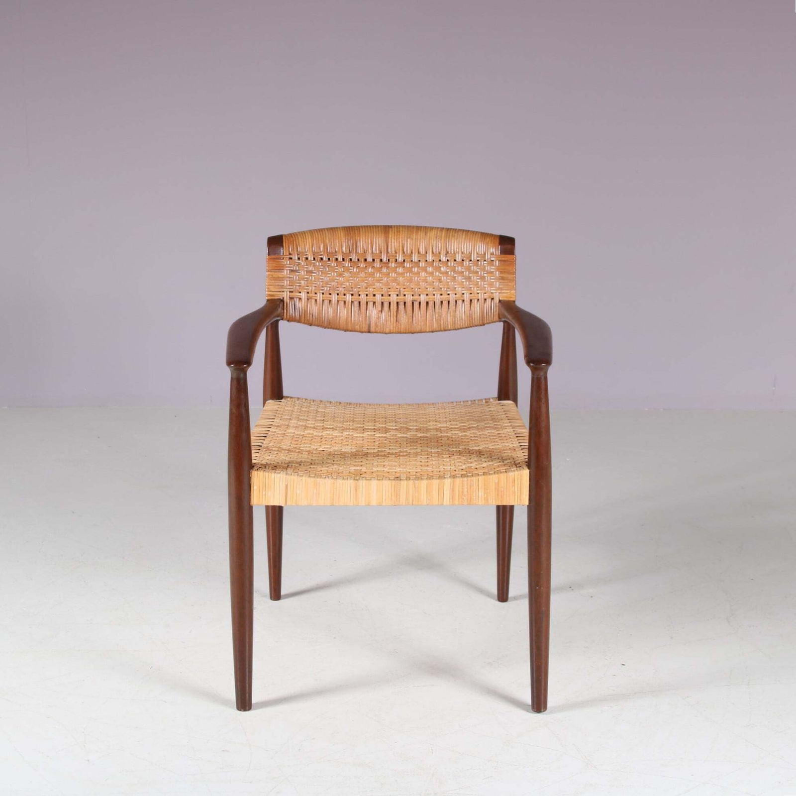 Side Chair By Einar Larsen & Aksel Bender Madsen For Willy Beck, Denmark 1950 photo Furniture