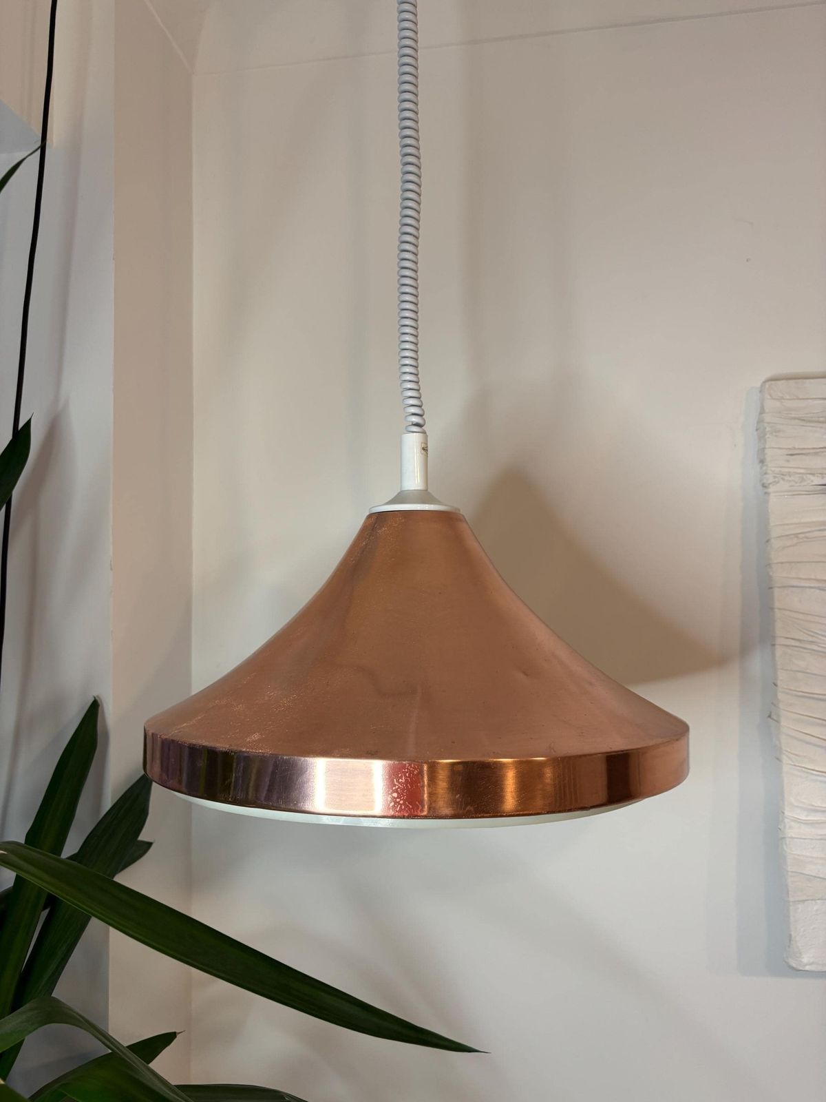 Danish Copper Pendant Light, 1970s photo for sale