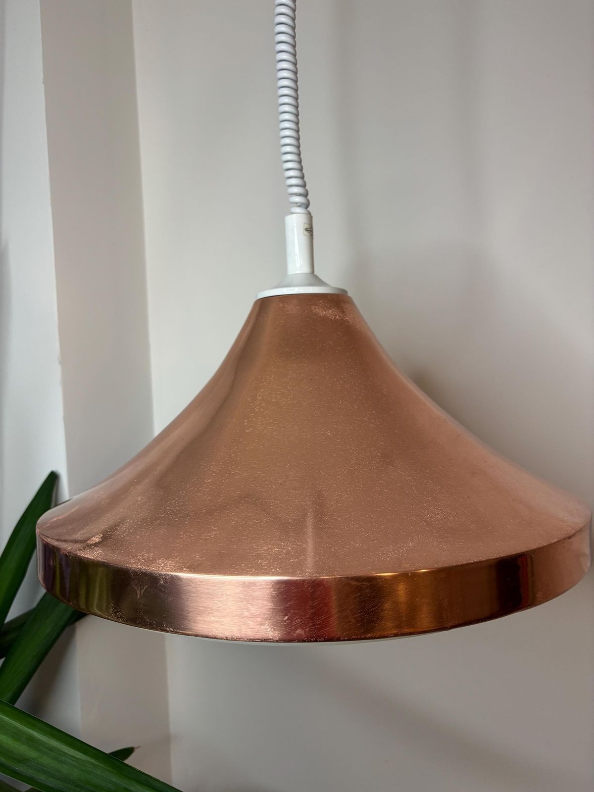 Danish Copper Pendant Light, 1970s photo Lighting