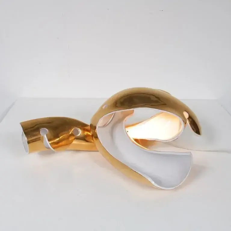 Sculptural Table Light By Amadeo Fiorese For Cermiche Fiorese, Italy 1960 photo furniture