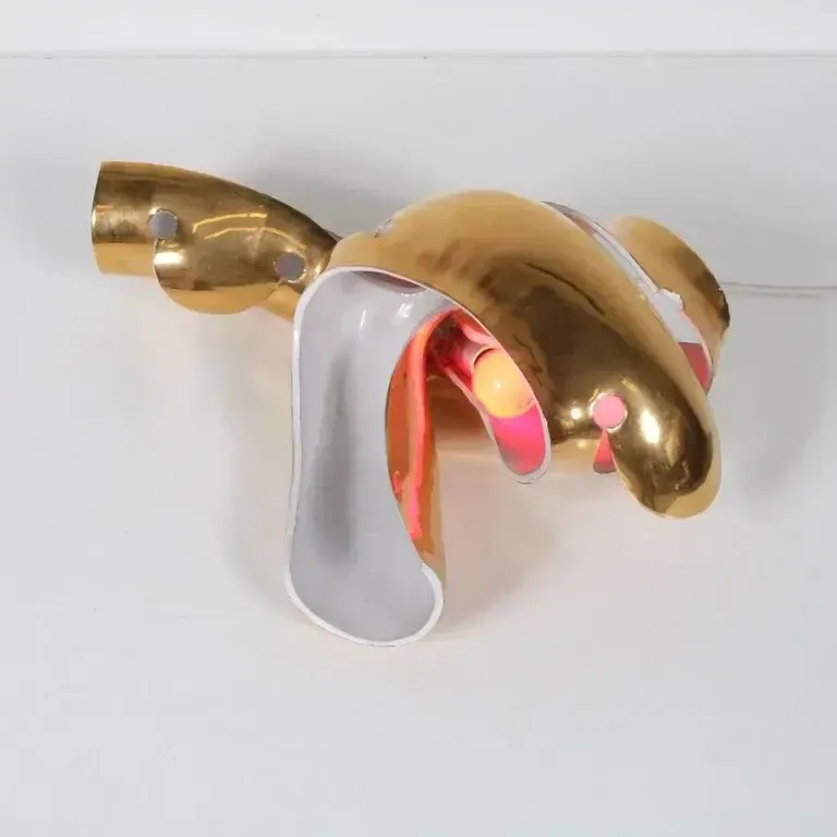 2565.0 Sculptural Table Light By Amadeo Fiorese For Cermiche Fiorese, Italy 1960 photo
