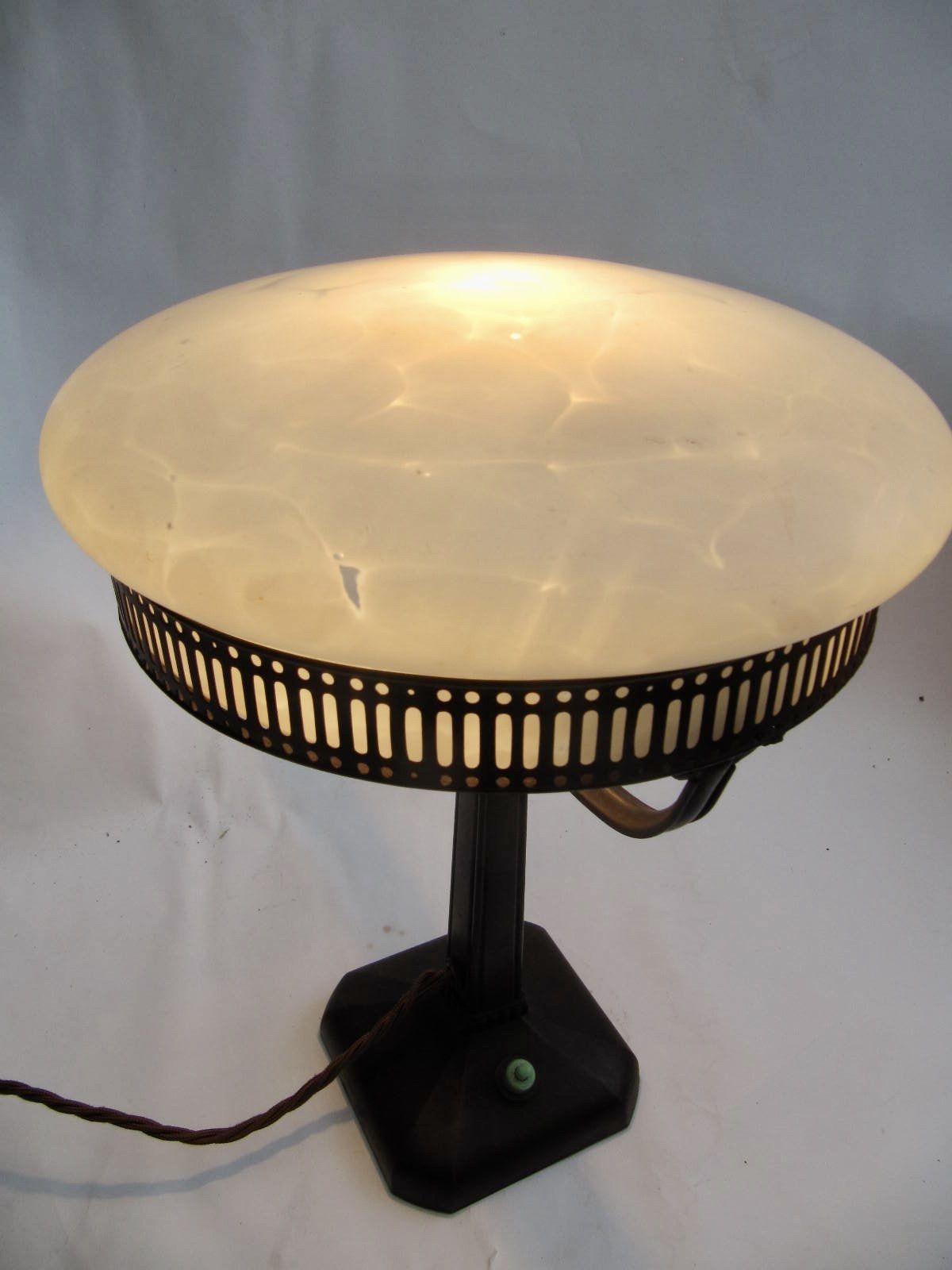 Art Deco Lamp Elegant Jugendstil, Sweden 1920s Bronze Or Patinated photo vintage
