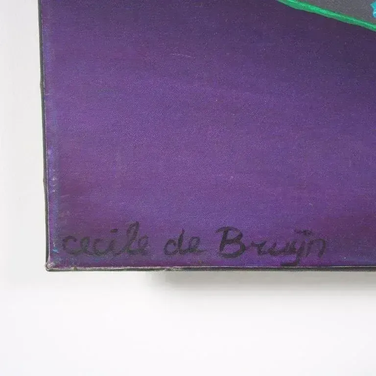 1987 “Venus” Painting By Cecile De Bruijn From Belgium photo vintage
