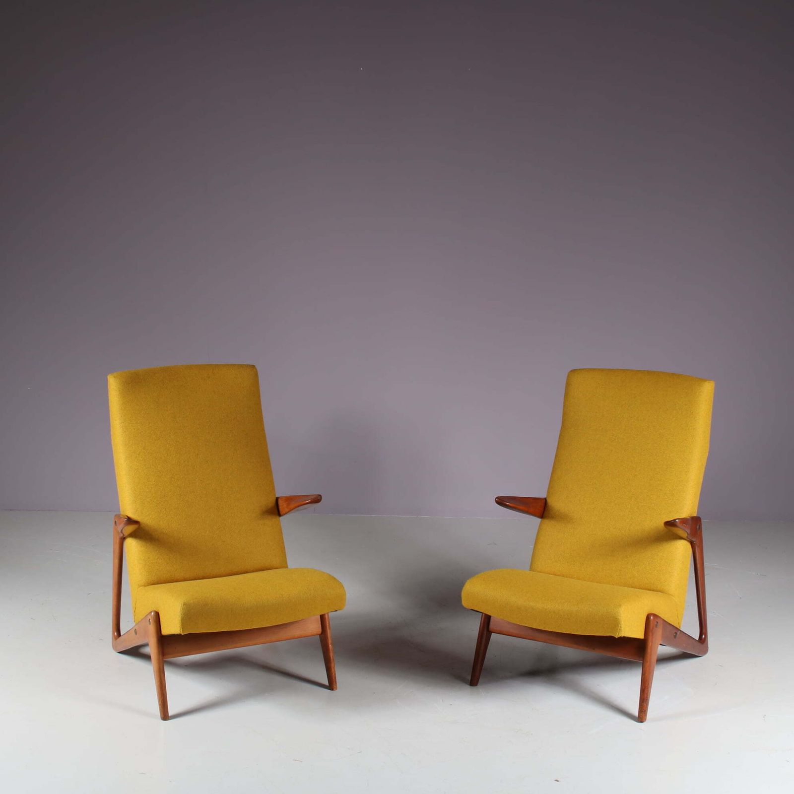 Alfred Hendrickx Attributed Lounge Chair By Belform, Belgium 1950 photo Furniture