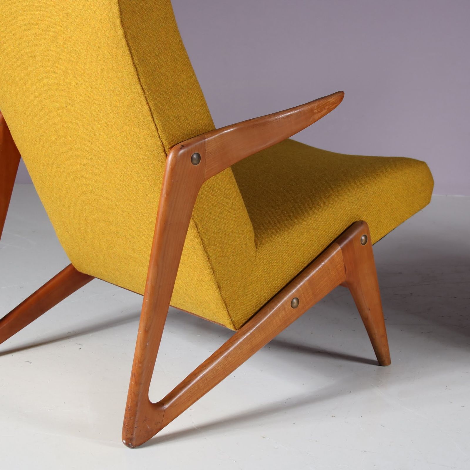 photo furniture Alfred Hendrickx Attributed Lounge Chair By Belform, Belgium 1950