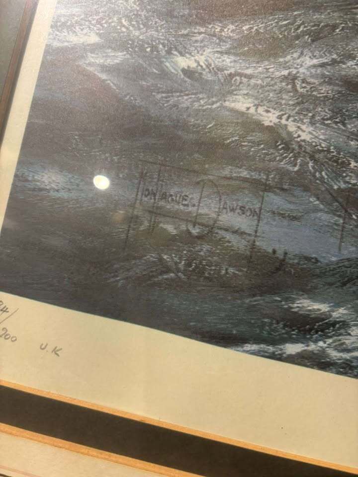 Art Limited Edition Print   After Montague Dawson, The Windsor Castle, Numbered 184/200 Signed By Lord Mountbatten Of Burma, photo