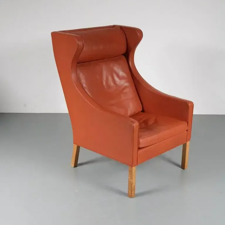 photo furniture Borge Mogensen Wingback Chair For Fredericia, Denmark, 1960