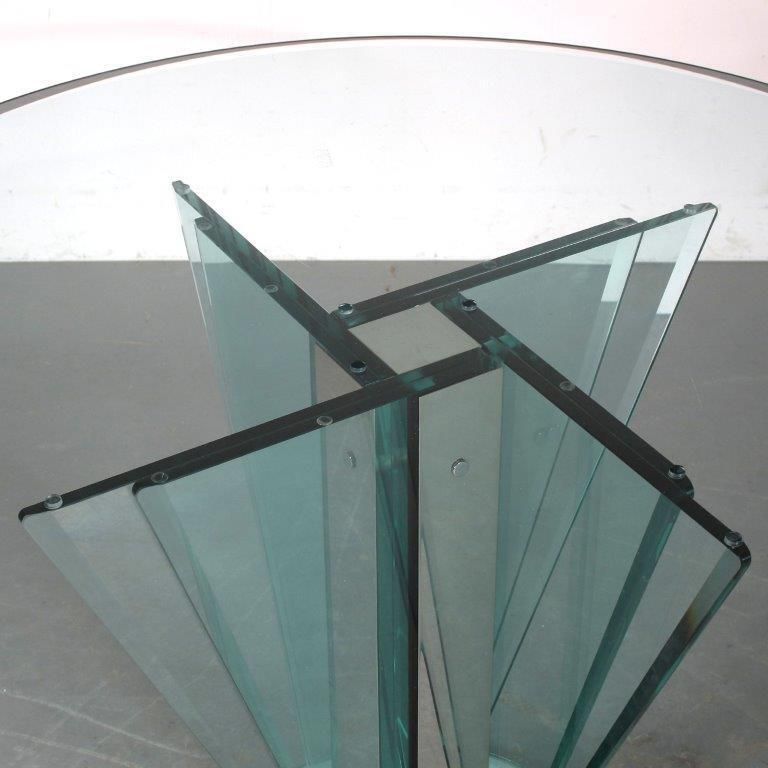 Nile Glass Table By Galotti And Radice Italy 1970 photo furniture