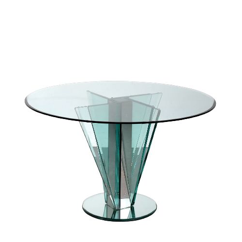 photo furniture Nile Glass Table By Galotti And Radice Italy 1970