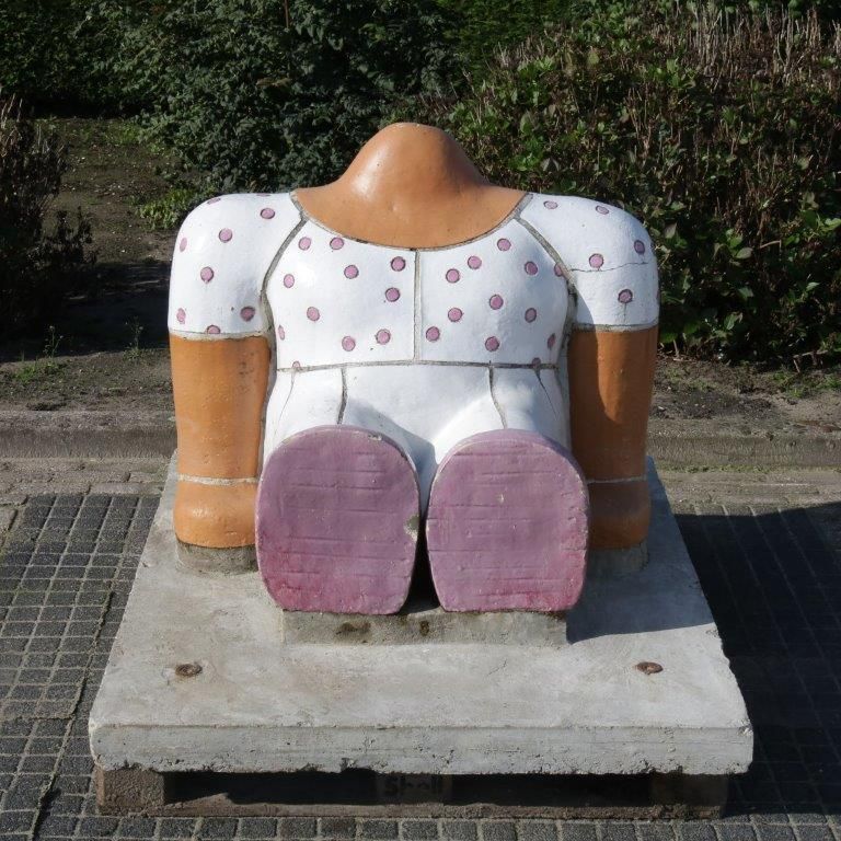 Sitting Figure Sculpture By Jan Snoeck Netherlands 1980 photo Art