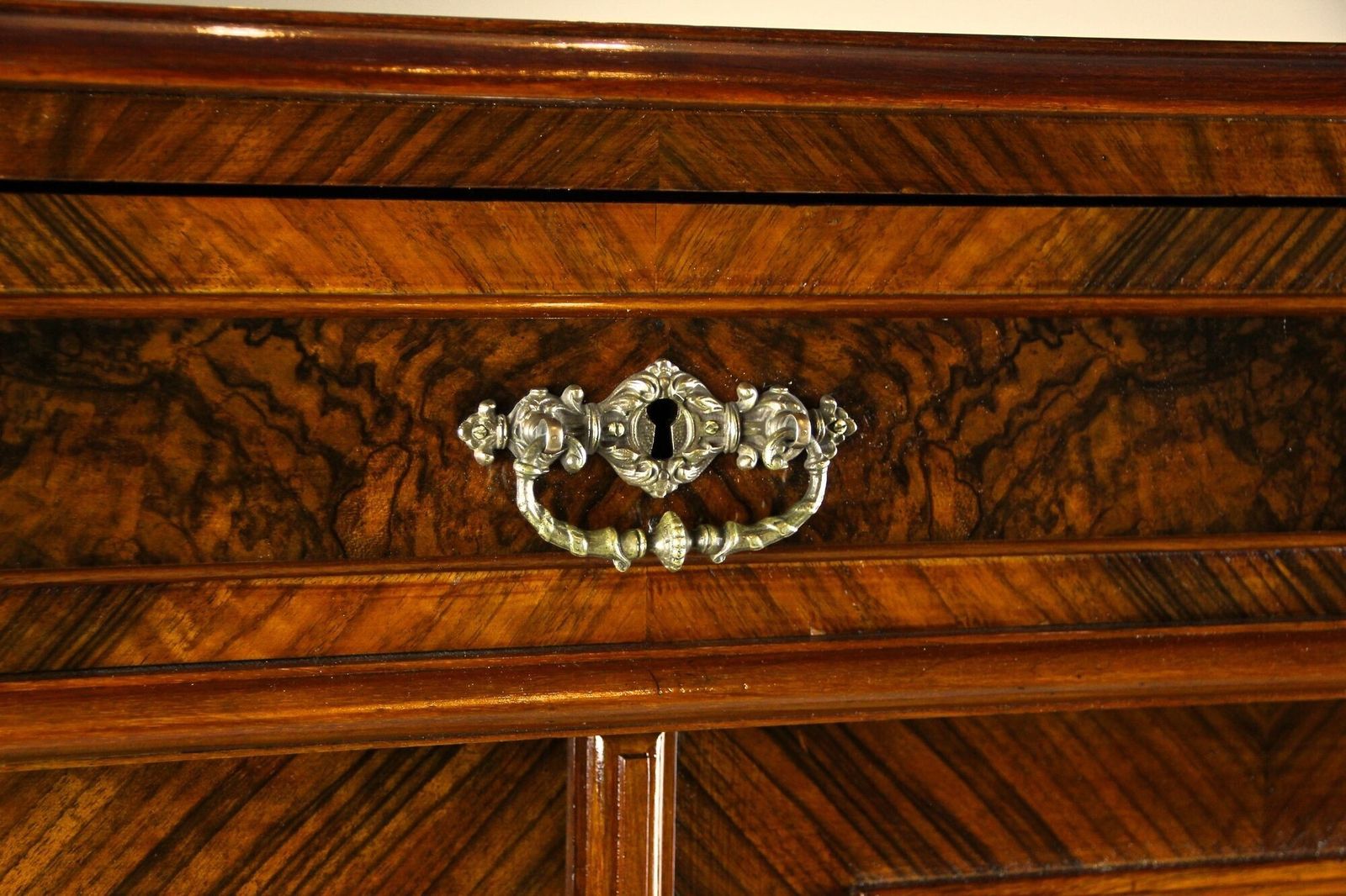 5620.0 19th Century Nutwood Half Cabinet, Nutwood/ Burl   Austria, Circa 1880 photo
