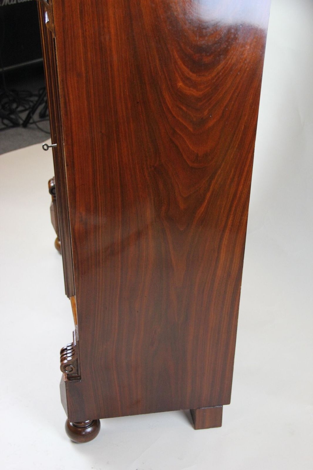 photo vinterior 19th Century Nutwood Half Cabinet, Nutwood/ Burl   Austria, Circa 1880